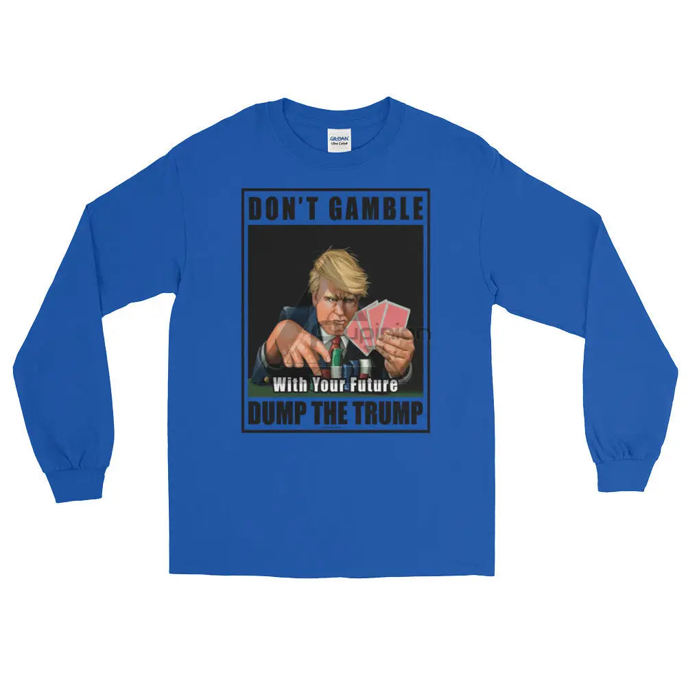 Dump Trump Long Sleeve T-Shirt Royal / S