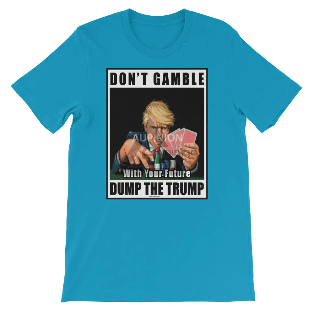 Dump Trump Short-Sleeve T-Shirt Aqua / S