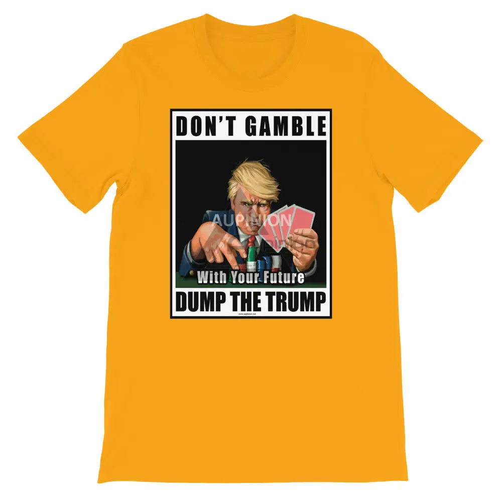 Dump Trump Short-Sleeve T-Shirt Gold / S