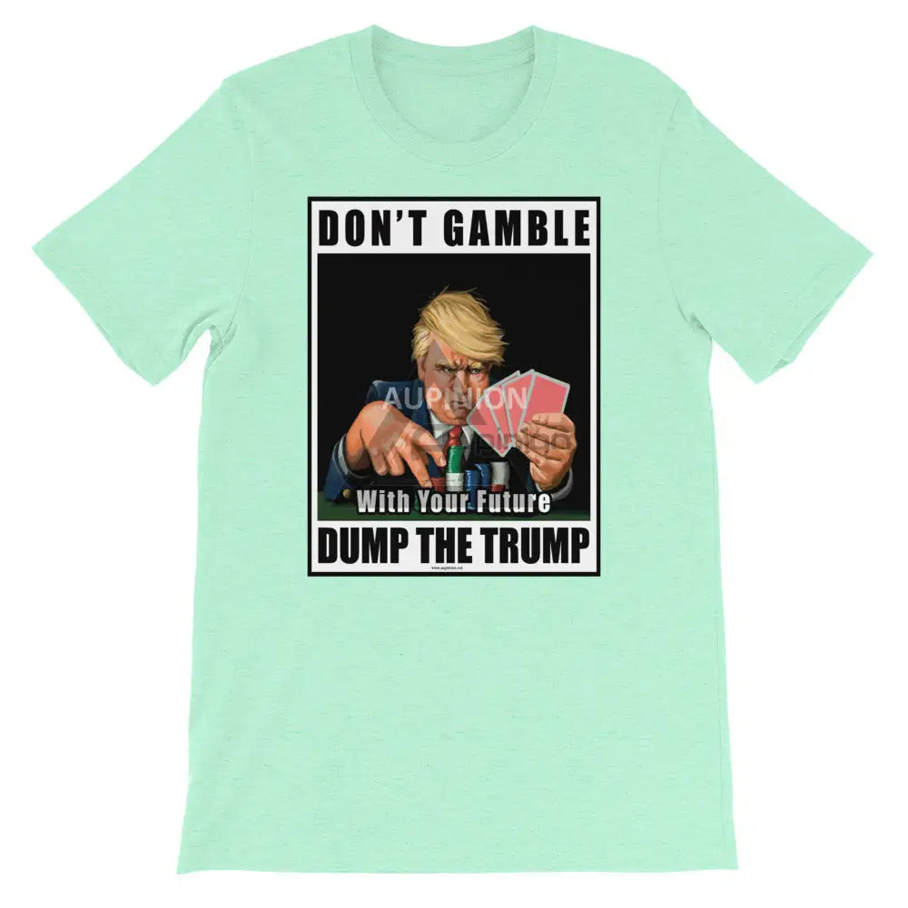 Dump Trump Short-Sleeve T-Shirt Heather Mint / S