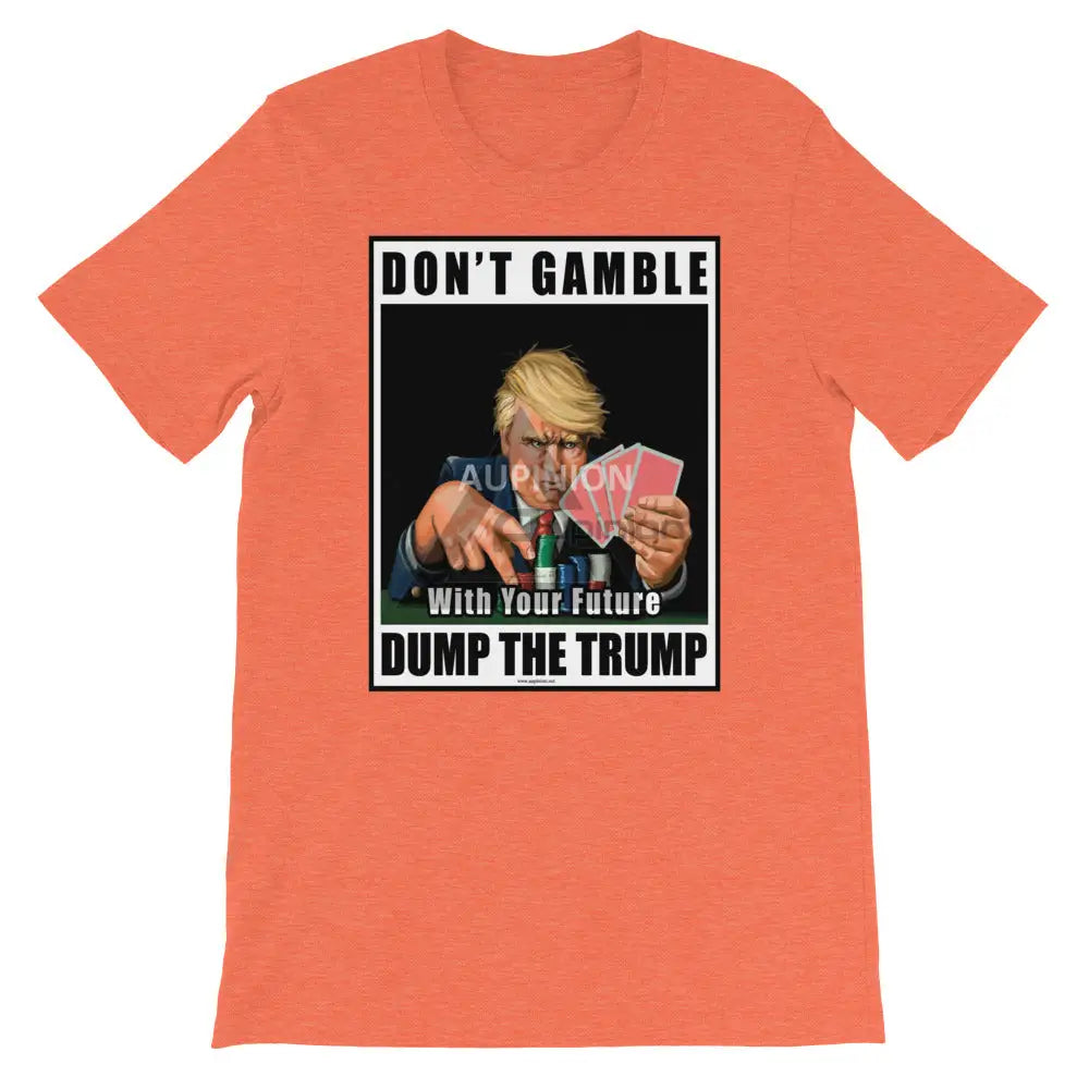 Dump Trump Short-Sleeve T-Shirt Heather Orange / S