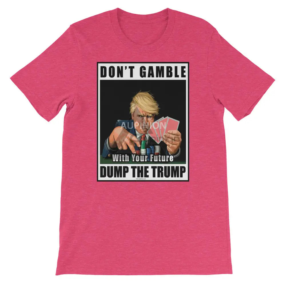 Dump Trump Short-Sleeve T-Shirt Heather Raspberry / S