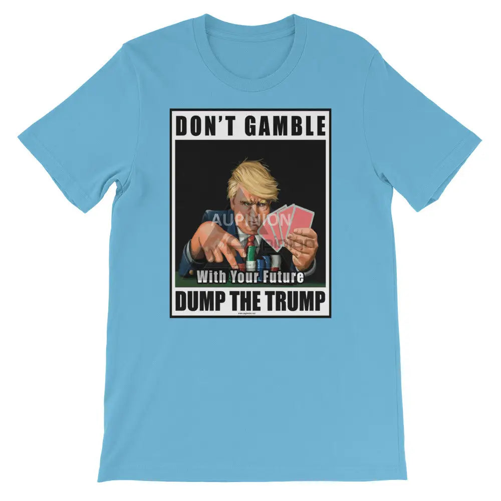 Dump Trump Short-Sleeve T-Shirt Ocean Blue / S