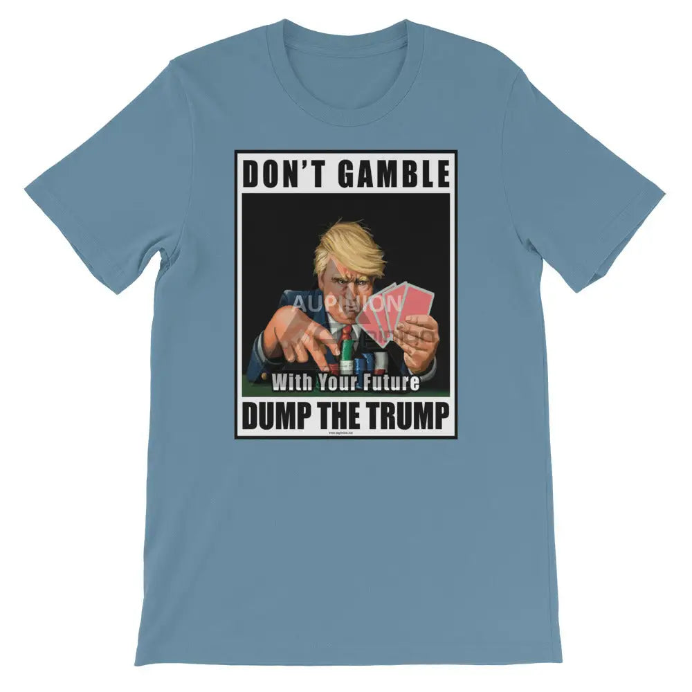 Dump Trump Short-Sleeve T-Shirt Steel Blue / S