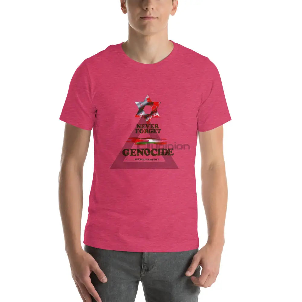 Genocide Short Sleeve Heather Raspberry / S