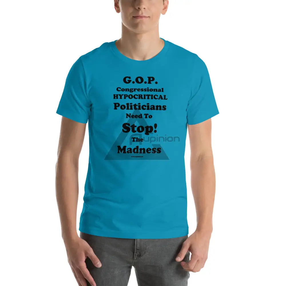 Gop Madness Short Sleeve Aqua / S