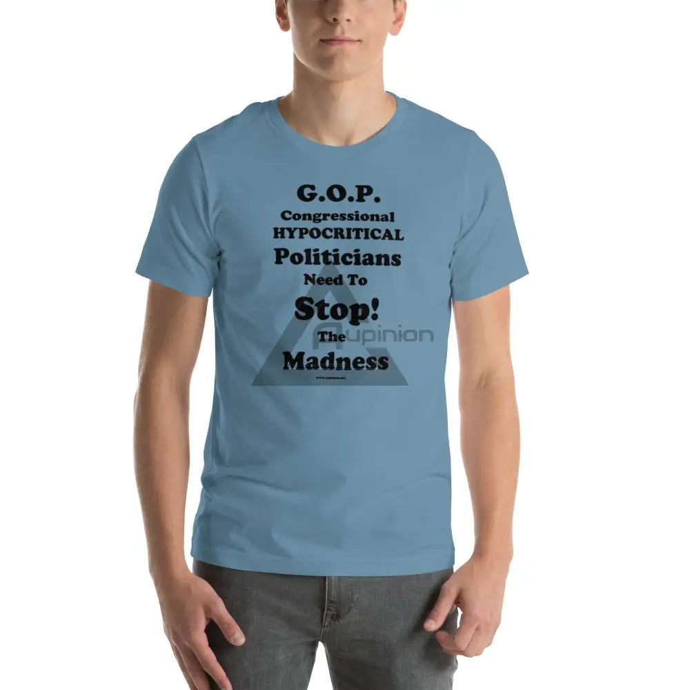 Gop Madness Short Sleeve Steel Blue / Xs