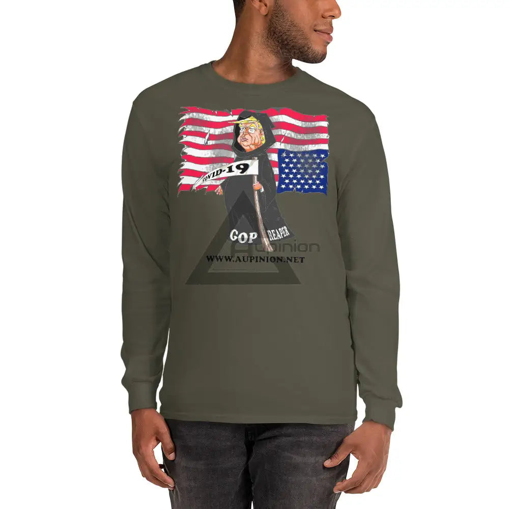 Gop Reaper Long Sleeve Shirt Military Green / S