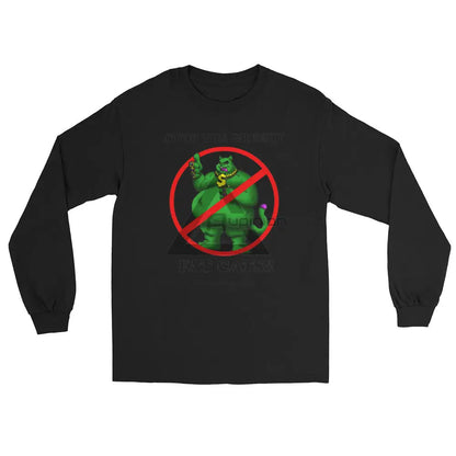 Greedy Fat Cats Long Sleeve Black / S