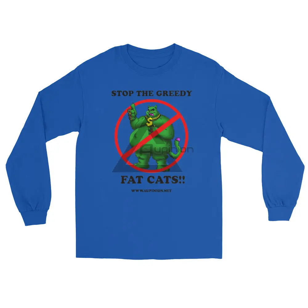 Greedy Fat Cats Long Sleeve Royal / S