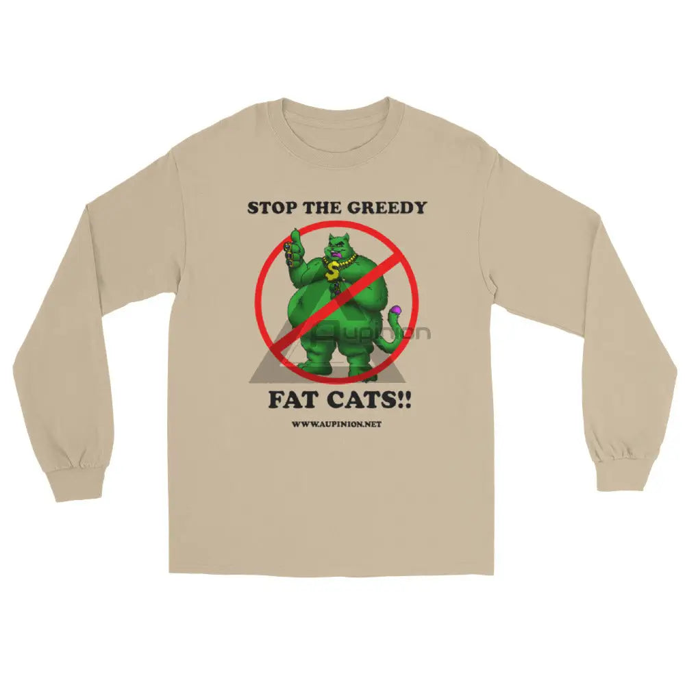 Greedy Fat Cats Long Sleeve Sand / S