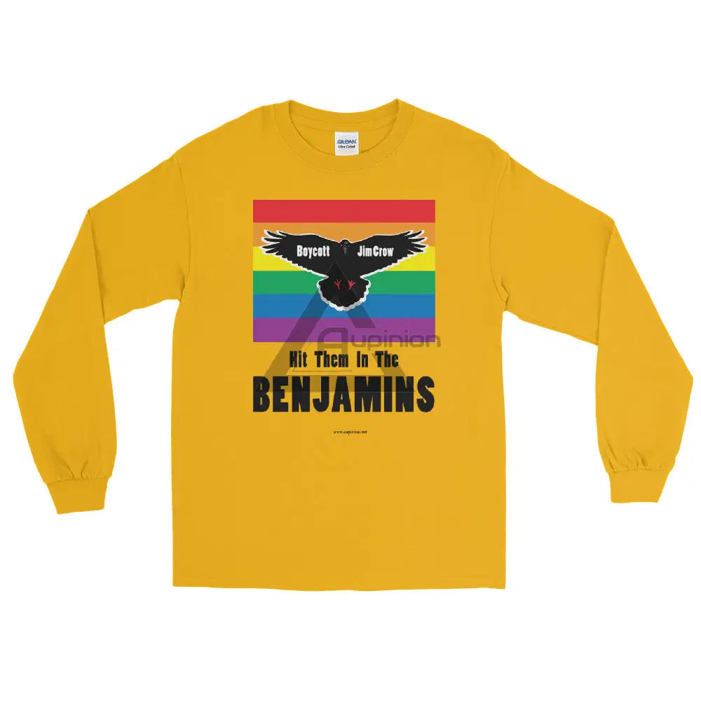 Lgbt Long Sleeve Shirt Gold / S