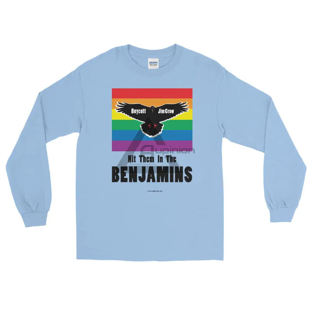 Lgbt Long Sleeve Shirt Light Blue / S