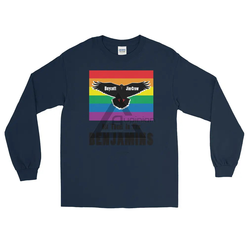 Lgbt Long Sleeve Shirt Navy / S