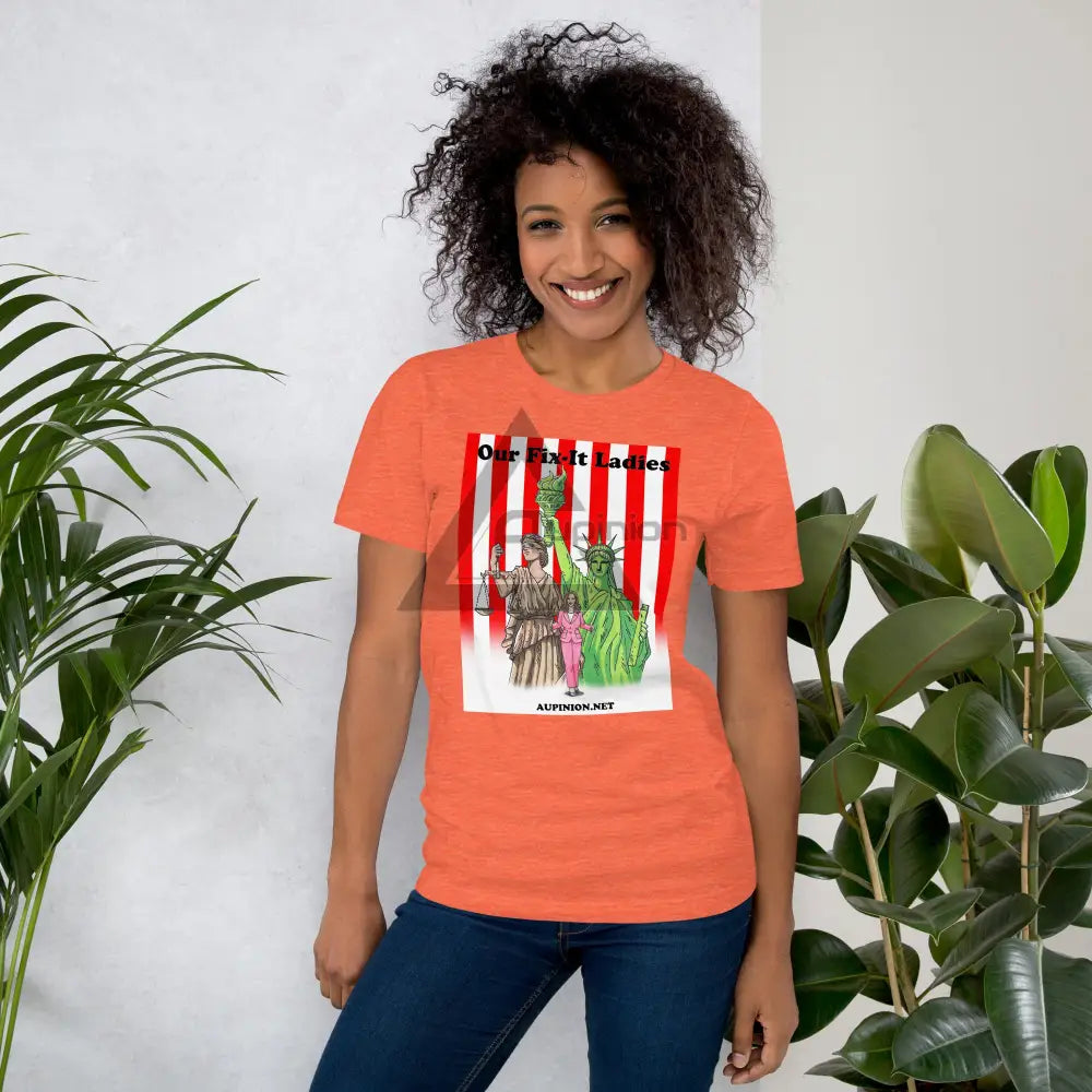 Our Fix-It Ladies Heather Orange / S