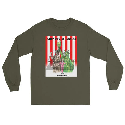 Our Fix-It Ladies Long Sleeve Military Green / S