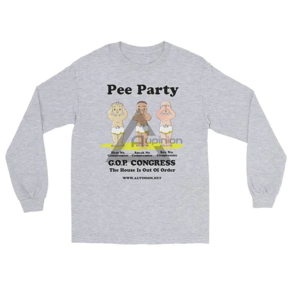 Pee Party Long Sleeve Sport Grey / S