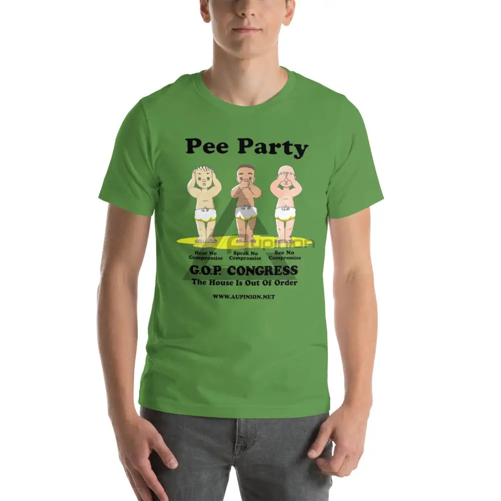 Pee Party Short Sleeve Leaf / S