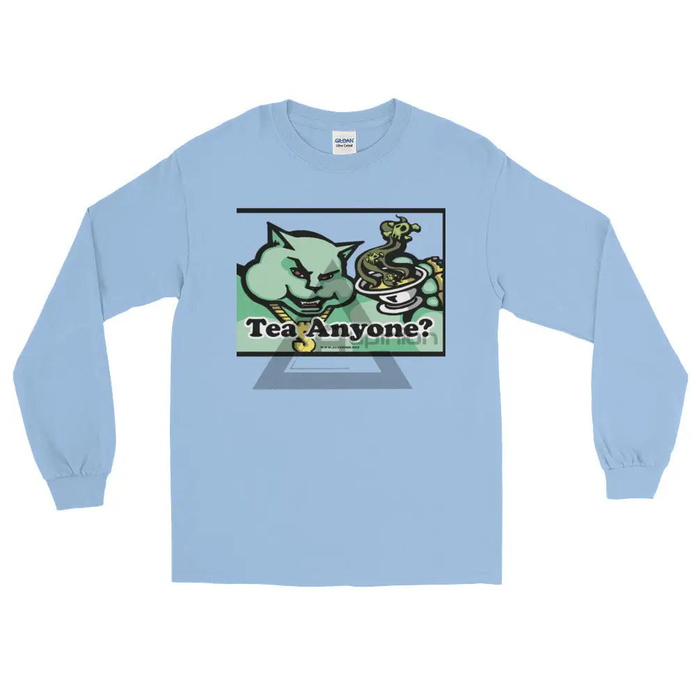 Tea Anyone Long Sleeve T-Shirt Light Blue / S