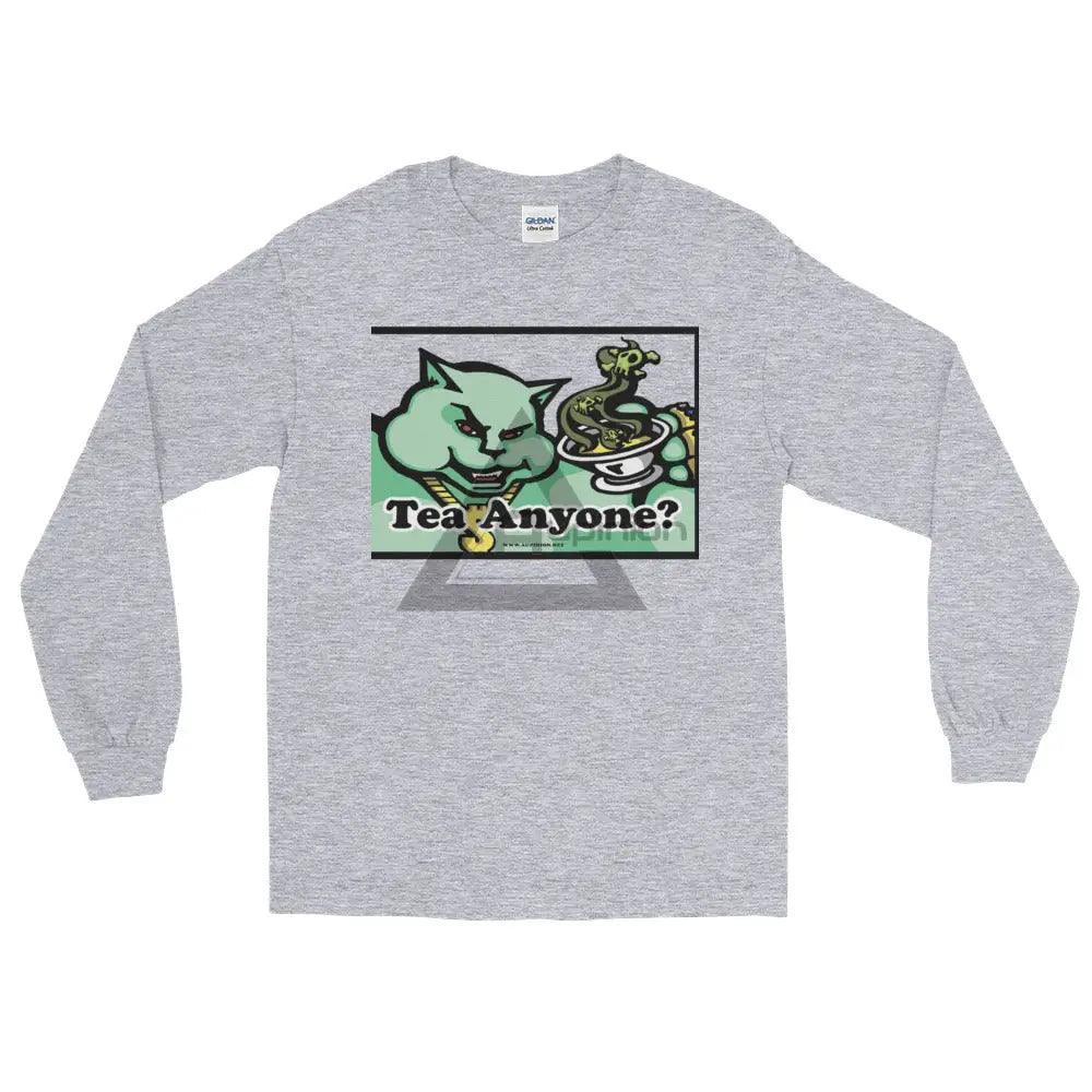 Tea Anyone Long Sleeve T-Shirt Sport Grey / S