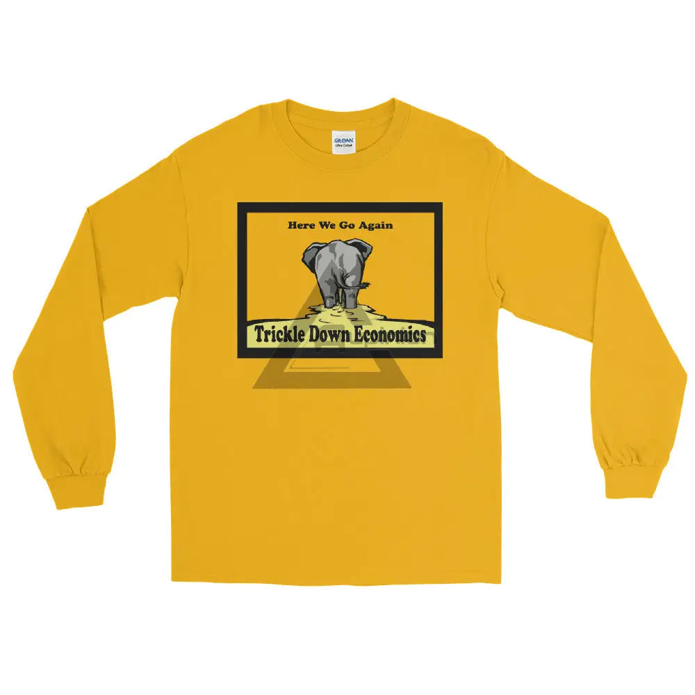 Trickle Down Long Sleeve Shirt Gold / S