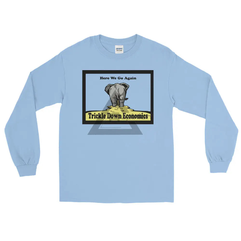 Trickle Down Long Sleeve Shirt Light Blue / S