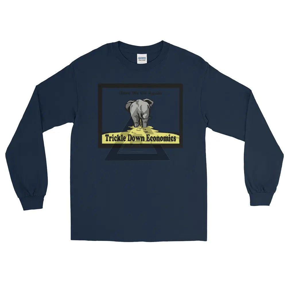 Trickle Down Long Sleeve Shirt Navy / S