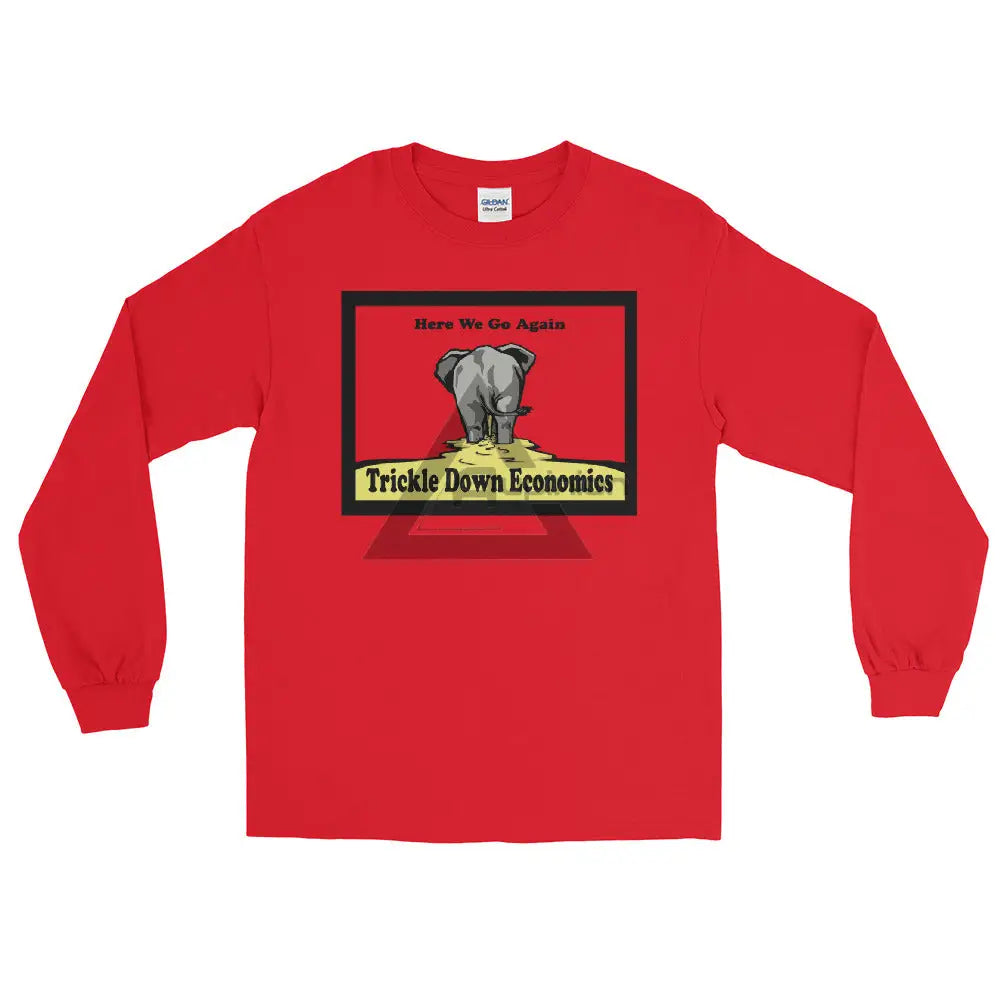 Trickle Down Long Sleeve Shirt Red / S