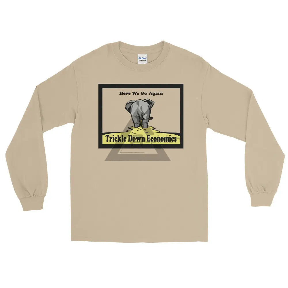 Trickle Down Long Sleeve Shirt Sand / S