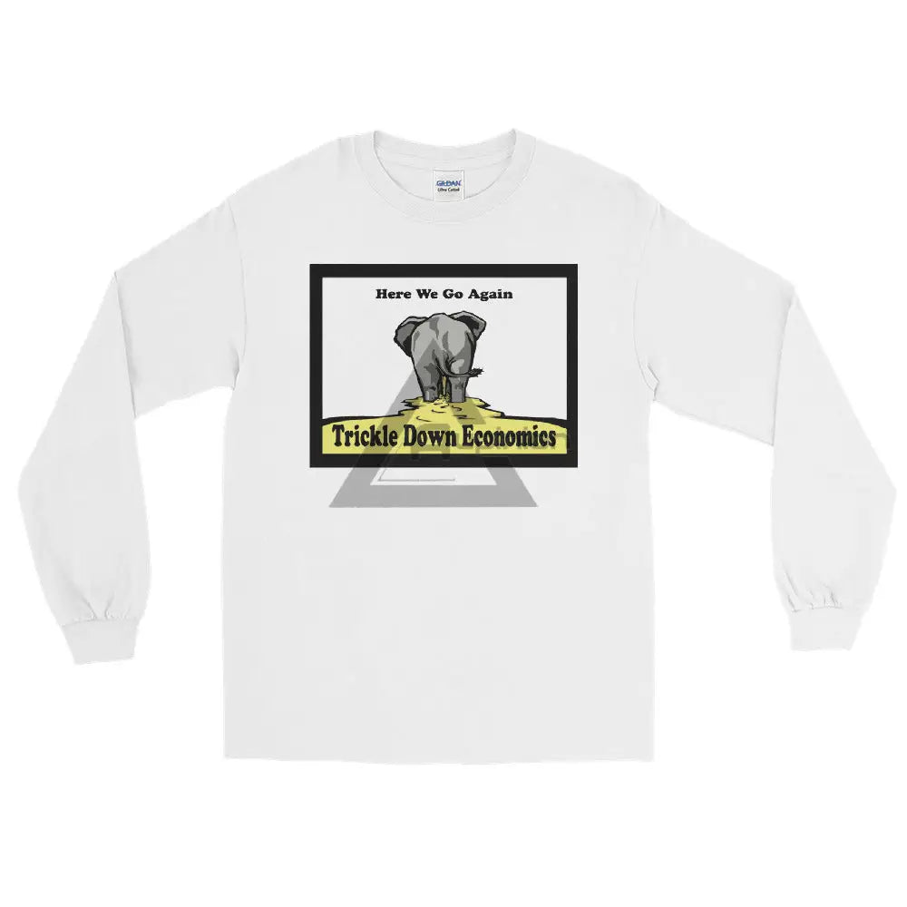 Trickle Down Long Sleeve Shirt White / S