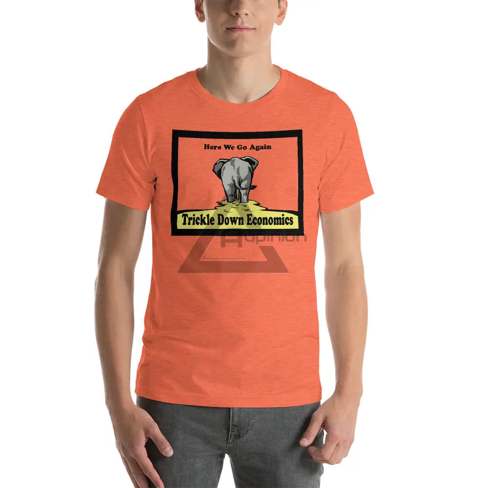 Trickle Down Short-Sleeve T-Shirt Heather Orange / S