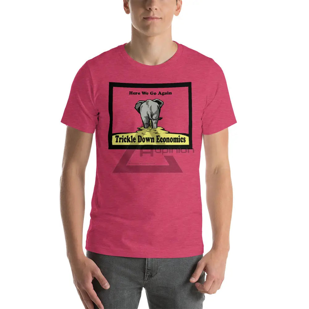 Trickle Down Short-Sleeve T-Shirt Heather Raspberry / S