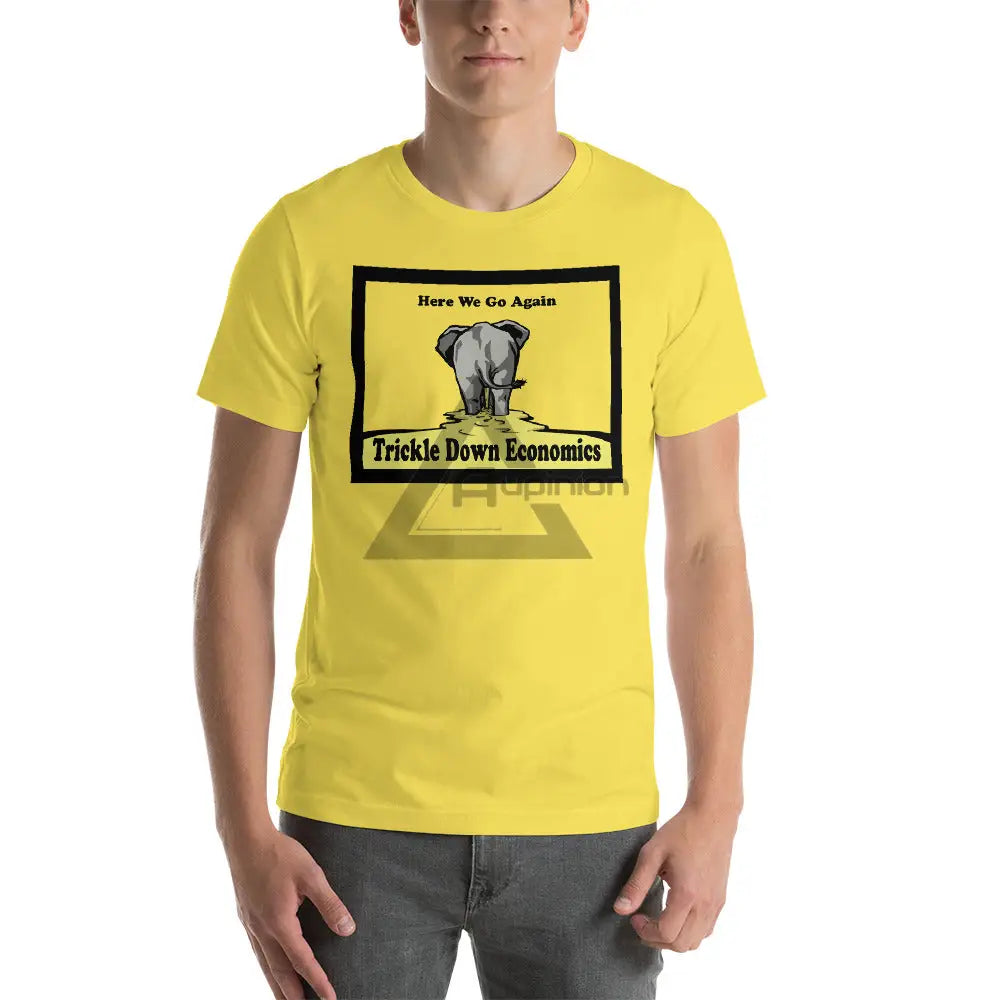 Trickle Down Short-Sleeve T-Shirt Yellow / S