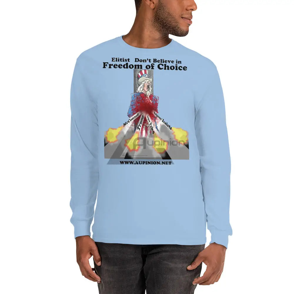 Uncle Sam Long Sleeve Shirt Light Blue / S