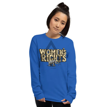 Womens Rights Long Sleeve Shirt Royal / S