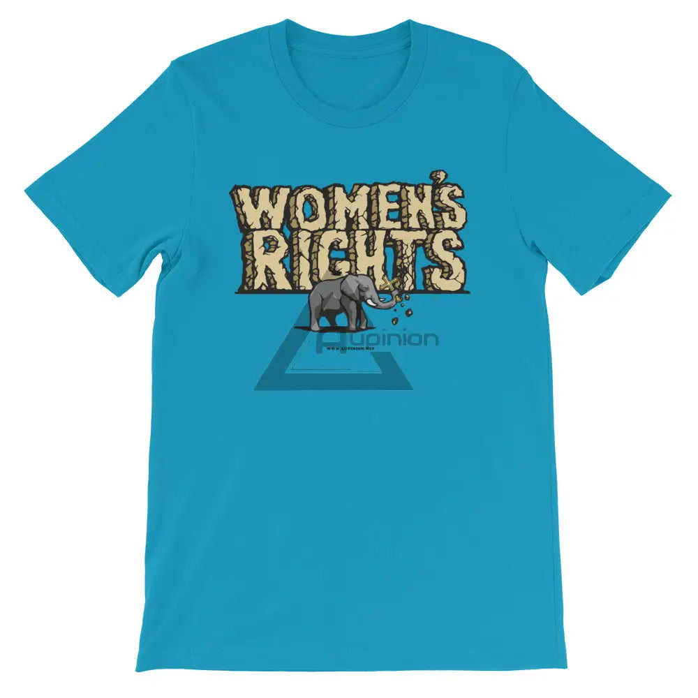 Womens Rights Short-Sleeve T-Shirt Aqua / S