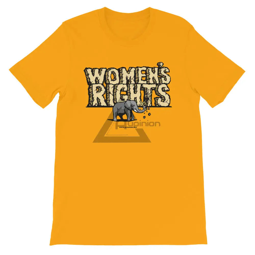 Womens Rights Short-Sleeve T-Shirt Gold / S