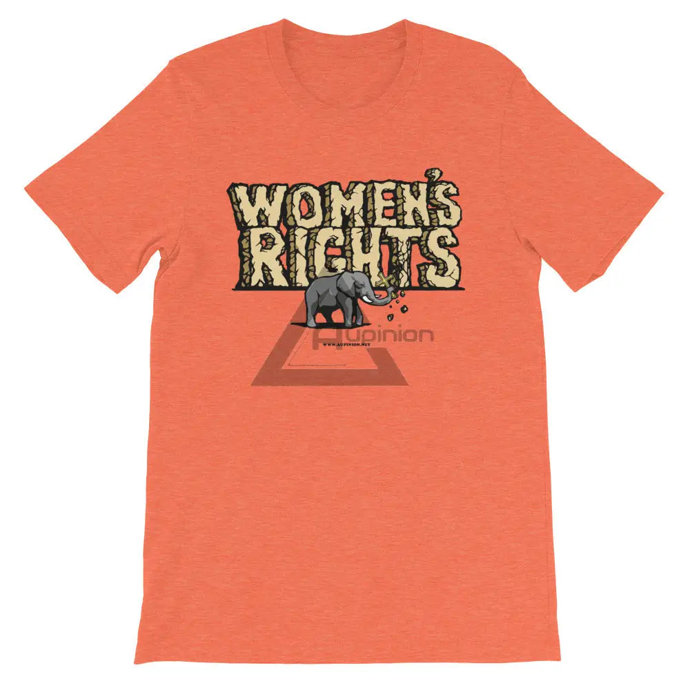 Womens Rights Short-Sleeve T-Shirt Heather Orange / S