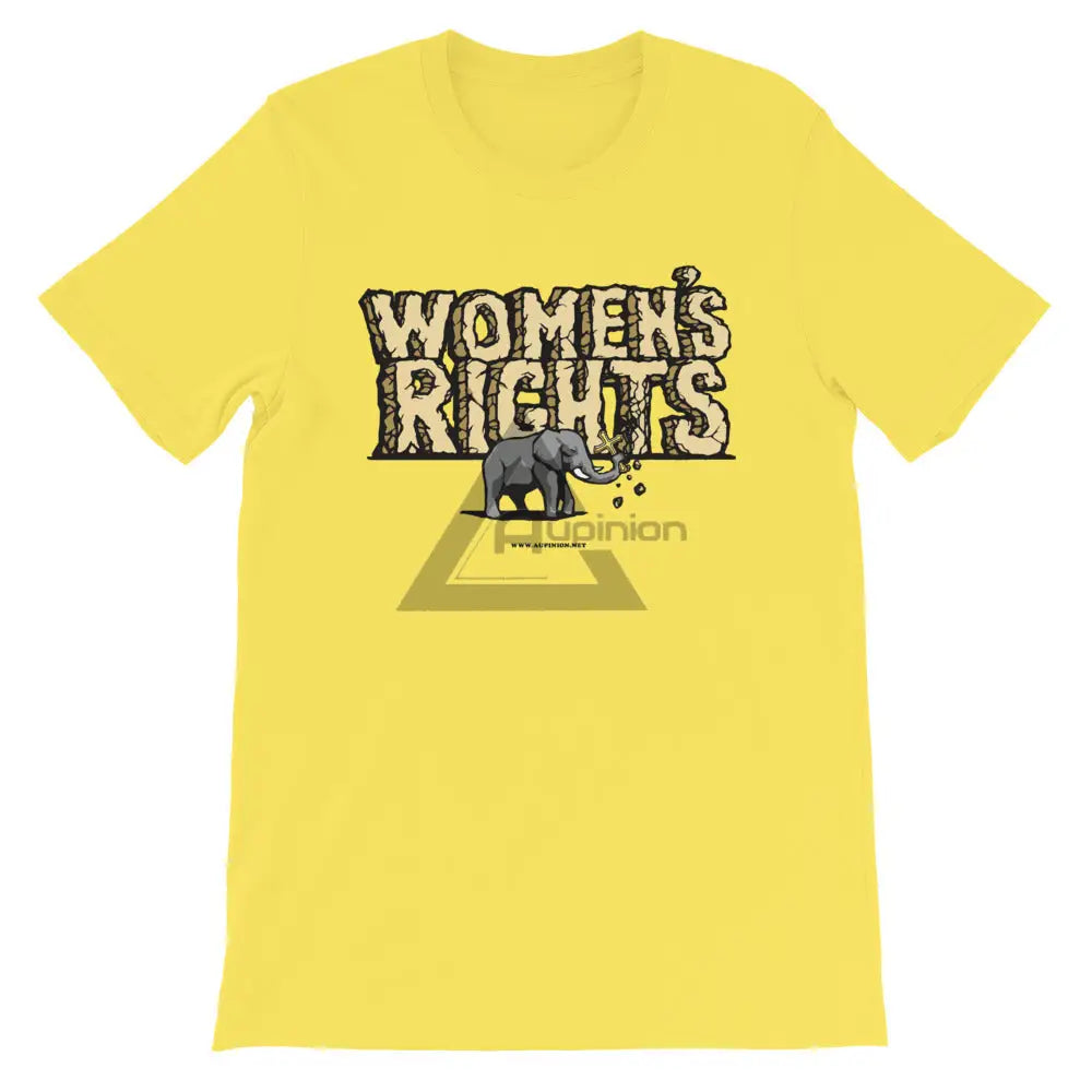 Womens Rights Short-Sleeve T-Shirt Yellow / S